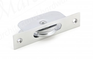 Satin Chrome Square Ended Sash Pulley 75kg