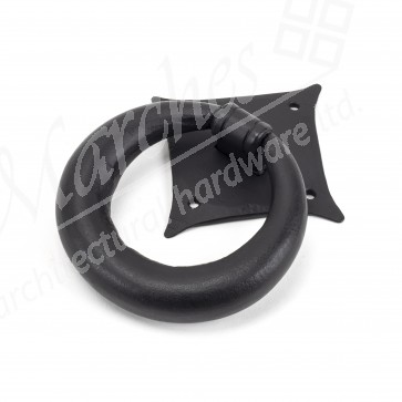 Matt Black Ring Door Knocker