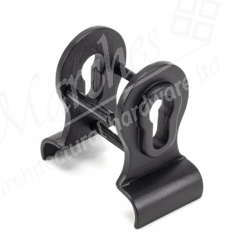 Matt Black 50mm Euro Door Pull (Back to Back fixing)