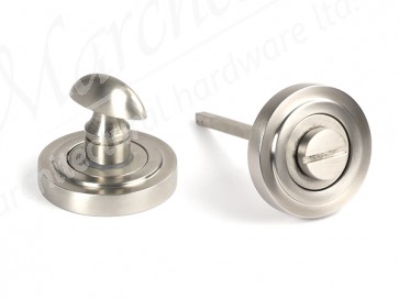 Round Thumbturn Set (Art Deco) - Satin SS (316)