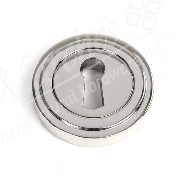 Round Escutcheon (Art Deco) - Polished SS (316)