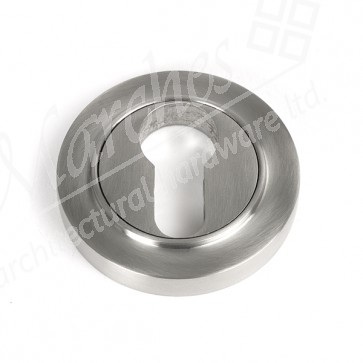 Round Euro Escutcheon (Plain) - Satin SS (316)