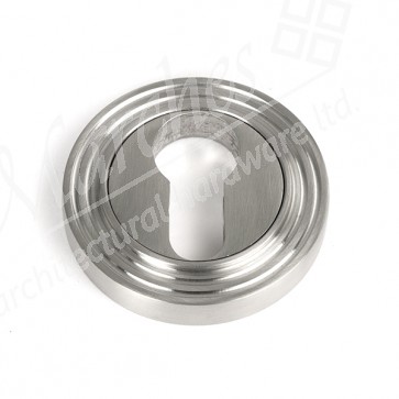 Round Euro Escutcheon (Beehive) - Satin SS (316)