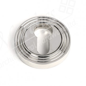 Round Euro Escutcheon (Beehive) - Polished SS (316)