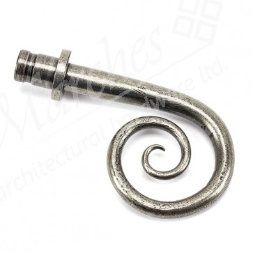 Monkeytail Curtain Finial (pair) - Pewter