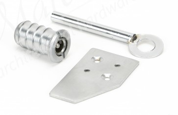 Satin Chrome Key-Flush Sash Stop