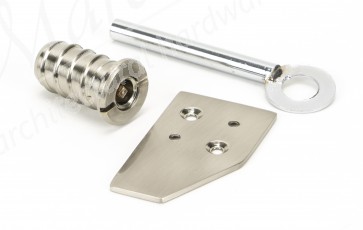 Polished Nickel Key-Flush Sash Stop