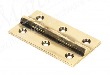 2.5" Butt Hinge (pair) - Aged Brass