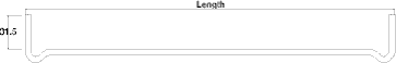 File Bar 323mm Bright Zinc Plated