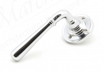 Newbury Lever on Rose Set Unsprung - Polished Chrome