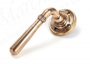 Newbury Lever on Rose Set Unsprung - Polished Bronze