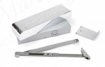 Size 2-5 Door Closer & Cover - Polished Chrome
