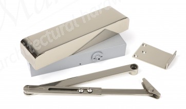 Size 2-5 Door Closer & Cover - Polished Nickel