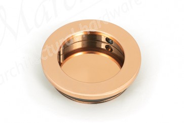 60mm Plain Round Pull - Polished Bronze