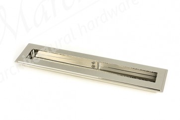 250mm Art Deco Rectangular Pull - Polished Nickel