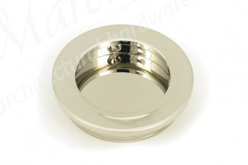 60mm Plain Round Pull - Polished Nickel