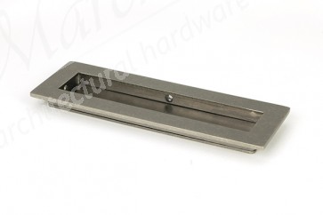 175mm Plain Rectangular Pull - Pewter