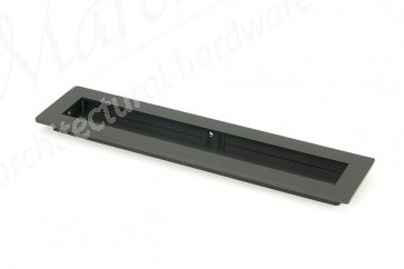 250mm Plain Rectangular Pull - Matt Black