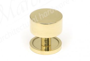32mm Kelso Cabinet Knob (Plain) - Polished Brass