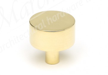 32mm Kelso Cabinet Knob (No Rose) - Polished Brass