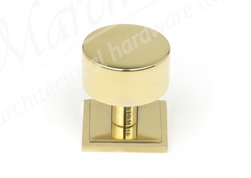 32mm Kelso Cabinet Knob (Square) - Polished Brass