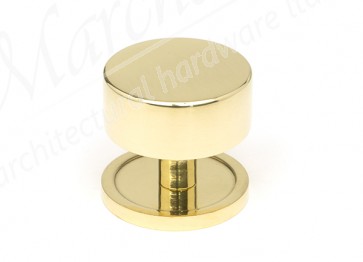 38mm Kelso Cabinet Knob (Plain) - Polished Brass