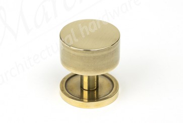 32mm Kelso Cabinet Knob (Plain) - Aged Brass