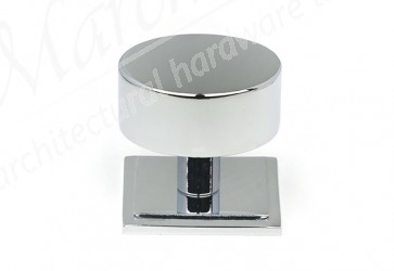 38mm Kelso Cabinet Knob (Square) - Polished Chrome