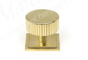 38mm Judd Cabinet Knob (Square) - Polished Brass