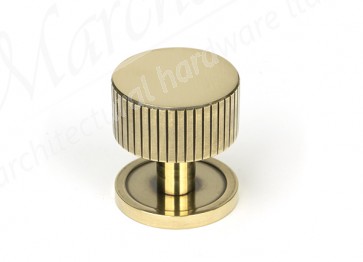 32mm Judd Cabinet Knob (Plain) - Aged Brass