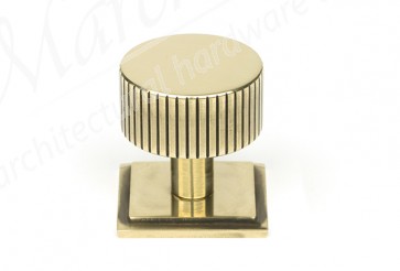 32mm Judd Cabinet Knob (Square) - Aged Brass