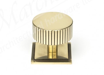 38mm Judd Cabinet Knob (Square) - Aged Brass