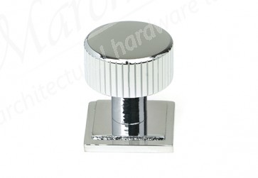 25mm Judd Cabinet Knob (Square) - Polished Chrome