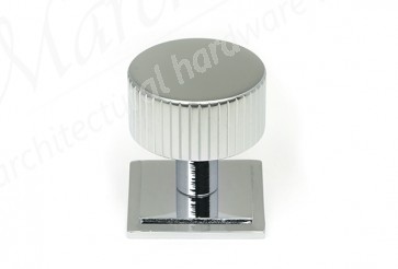 32mm Judd Cabinet Knob (Square) - Polished Chrome
