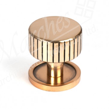 32mm Judd Cabinet Knob (Plain) - Polished Bronze