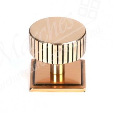 38mm Judd Cabinet Knob (Square) - Polished Bronze