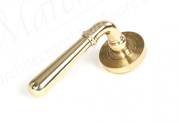 Newbury Lever on Rose Set (Beehive) Unsprung - Polished Brass