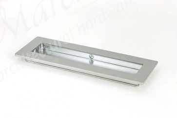 175mm Plain Rectangular Pull - Satin Chrome