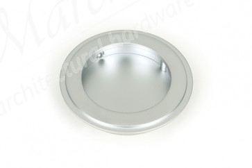 75mm Art Deco Round Pull - Satin Chrome