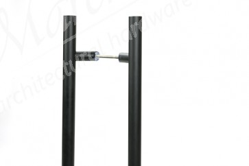 0.6m Offset T Bar Handle B2B 32mm Ø - Matt Black (316)
