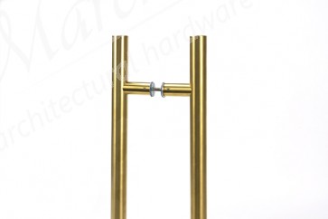 1.5m T Bar Handle B2B 32mm Ø - Aged Brass (316)