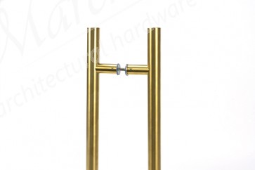 1.8m T Bar Handle B2B 32mm Ø - Aged Brass (316)