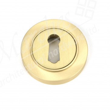 Round Escutcheon (Plain) - Satin Brass