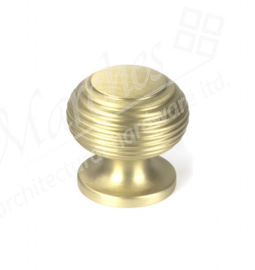 Beehive Cabinet Knob 30mm - Satin Brass