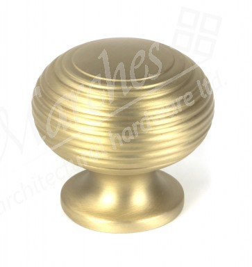 Beehive Cabinet Knob 40mm - Satin Brass