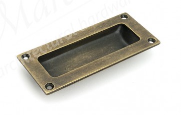 Flush Handle - Burnished Brass