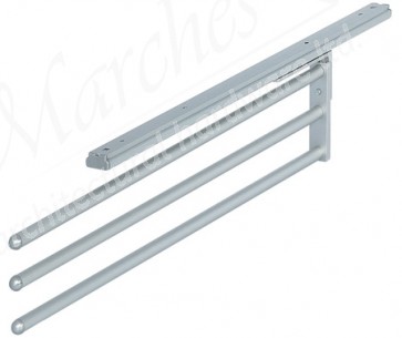 Towel Rail 3 Arms Silver Anodized