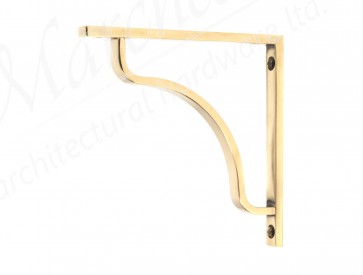 Abingdon Shelf Bracket (150mm x 150mm) - Aged Brass