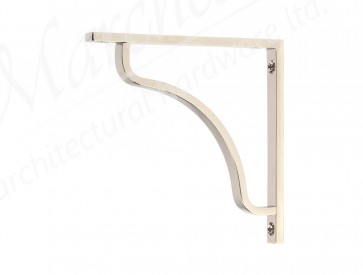 Abingdon Shelf Bracket (150mm x 150mm) - Polished Nickel