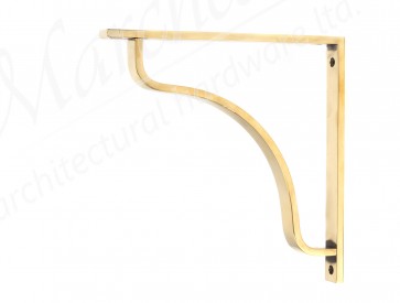 Abingdon Shelf Bracket (200mm x 200mm) - Aged Brass